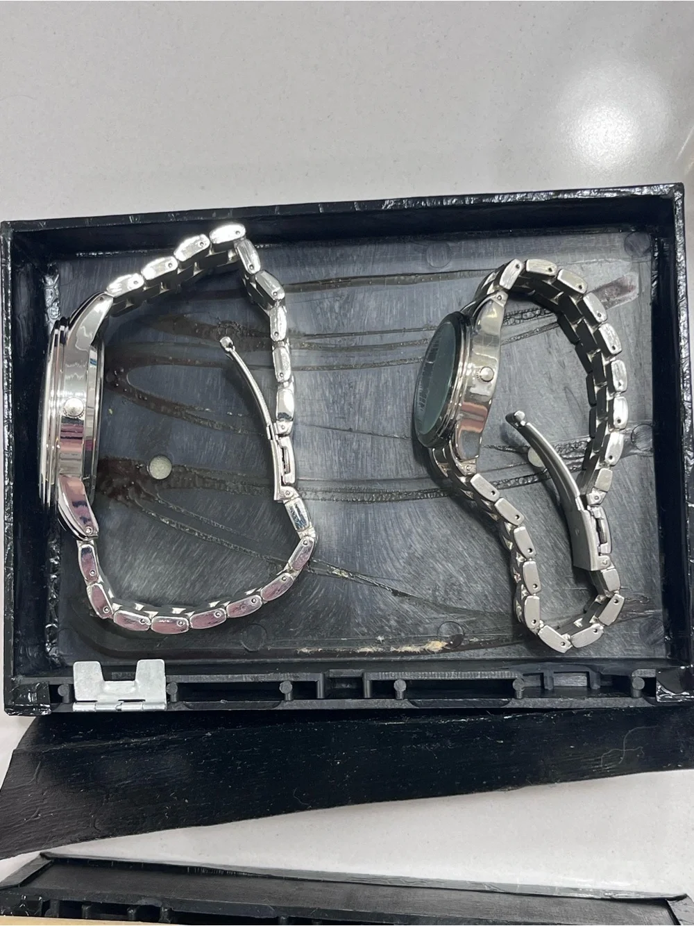 Marcus Neimann His & Hers, Silver-Tone Stainless Steel Wristwatches